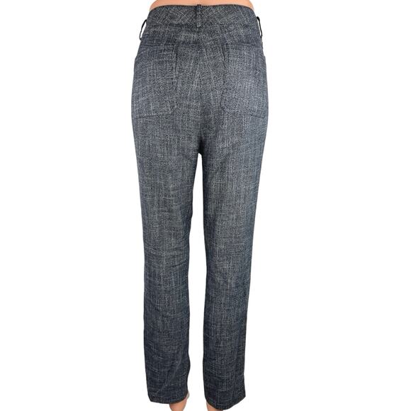 Tommy Hilfiger Women's Gray Tapered Leg Tweed Plaid Chino Trouser Pants Size 10 - Picture 3 of 5